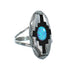 Sterling Silver Opal Native American Ring Size 8 XS10028